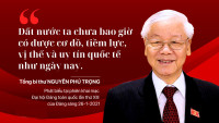 "Đất nước ta chưa bao giờ có được cơ đồ, tiềm lực, vị thế và uy tín quốc tế như ngày nay"