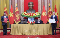 Bộ trưởng Nguyễn Hồng Diên ký Bản Ghi nhớ hợp tác về chế tạo máy nhân chuyến thăm cấp Nhà nước của Tổng thống Sri Lanka Anura Kumara Dissanayaka
