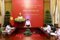 Chủ tịch nước Lương Cường chủ trì Phiên họp thứ sáu Hội đồng Quốc phòng và An ninh