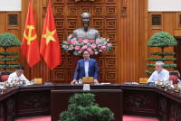 Thủ tướng chủ trì họp Thường trực Chính phủ: Triển khai ngay nhiều giải pháp cấp bách khắc phục hậu quả bão lũ