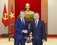 Tổng Bí thư Tô Lâm tiếp Bộ trưởng Bộ Chiến tranh Hoa Kỳ Pete Hegseth