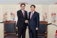 Chủ tịch nước Lương Cường tiếp Thị trưởng thành phố Busan