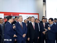 Tổng Bí thư, Chủ tịch nước khảo sát Khu khởi động của Khu mới Hùng An