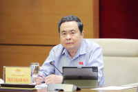 Chủ tịch Quốc hội Trần Thanh Mẫn làm việc với Thường trực Hội đồng Dân tộc