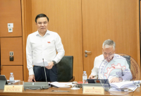 Bộ trưởng Bộ Công Thương Lê Mạnh Hùng giải đáp nhiều nội dung tại phiên thảo luận tổ về dự án Luật Dầu khí (sửa đổi)