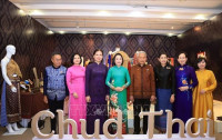 Chủ tịch Quốc hội Thái Lan dự khai mạc Triển lãm "Đan kết hữu nghị: Tôn vinh 50 năm quan hệ ngoại giao Việt Nam - Thái Lan"