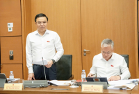 Bộ trưởng Bộ Công Thương Lê Mạnh Hùng giải đáp nhiều nội dung tại phiên thảo luận tổ về dự án Luật Dầu khí (sửa đổi)
