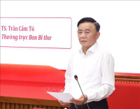 Thường trực Ban Bí thư Trần Cẩm Tú trao đổi chuyên đề về xây dựng Đảng với các Ủy viên Trung ương Đảng khóa XIV