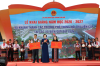 Phó Thủ tướng Phạm Thị Thanh Trà dự lễ khai giảng, khánh thành Trường Phổ thông nội trú A Lưới 3 (TP. Huế)