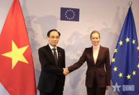 Bộ trưởng Bộ Ngoại giao Lê Hoài Trung gặp Đại diện cấp cao EU về chính sách đối ngoại và an ninh Kaja Kallas