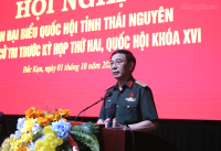 Đại tướng Phan Văn Giang tiếp xúc cử tri tỉnh Thái Nguyên