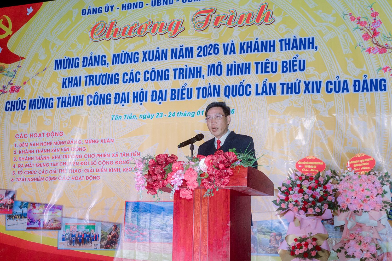 Ảnh: Đồng chí Phùng Thế Tài phát biểu khai mạc