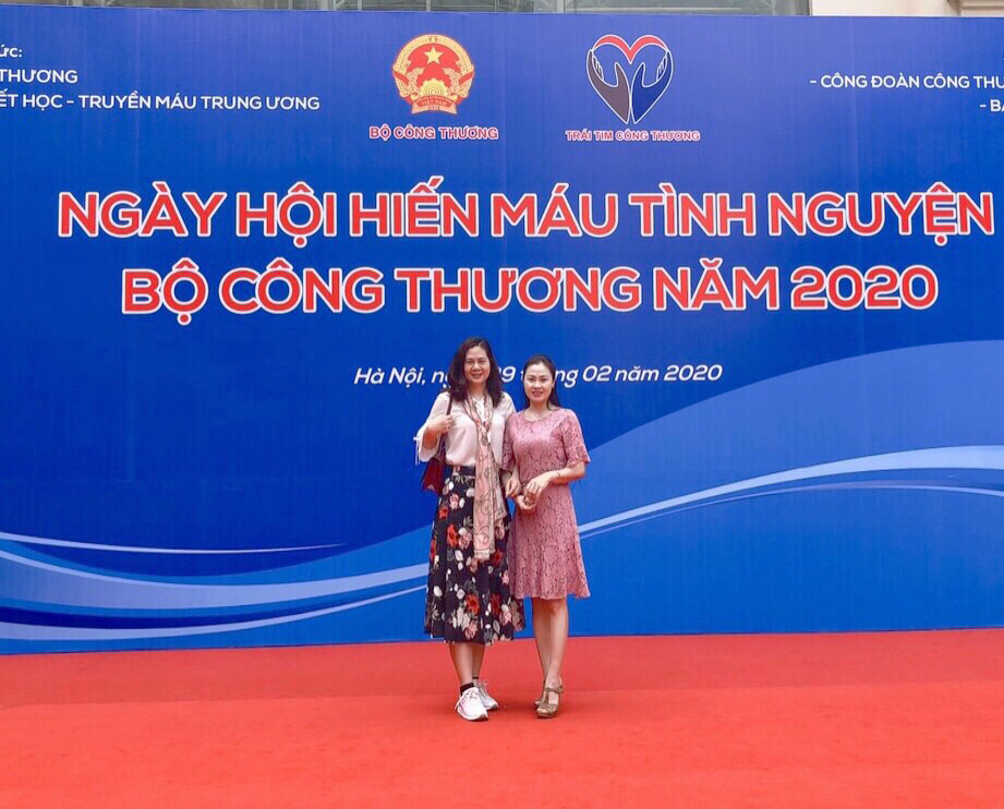 Hoạt động Ngày hội hiến máu tình nguyện do Bộ Công Thương tổ chức vào tháng 2 năm 2020