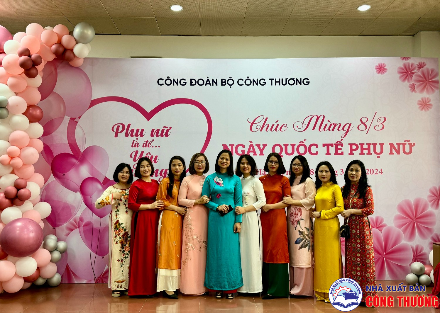 Kỷ niệm ngày quốc tế phụ nữ của Nhà Xuất bản Công Thương do Công đoàn Bộ tổ chức tại Bộ Công Thương ngày 8/3/24