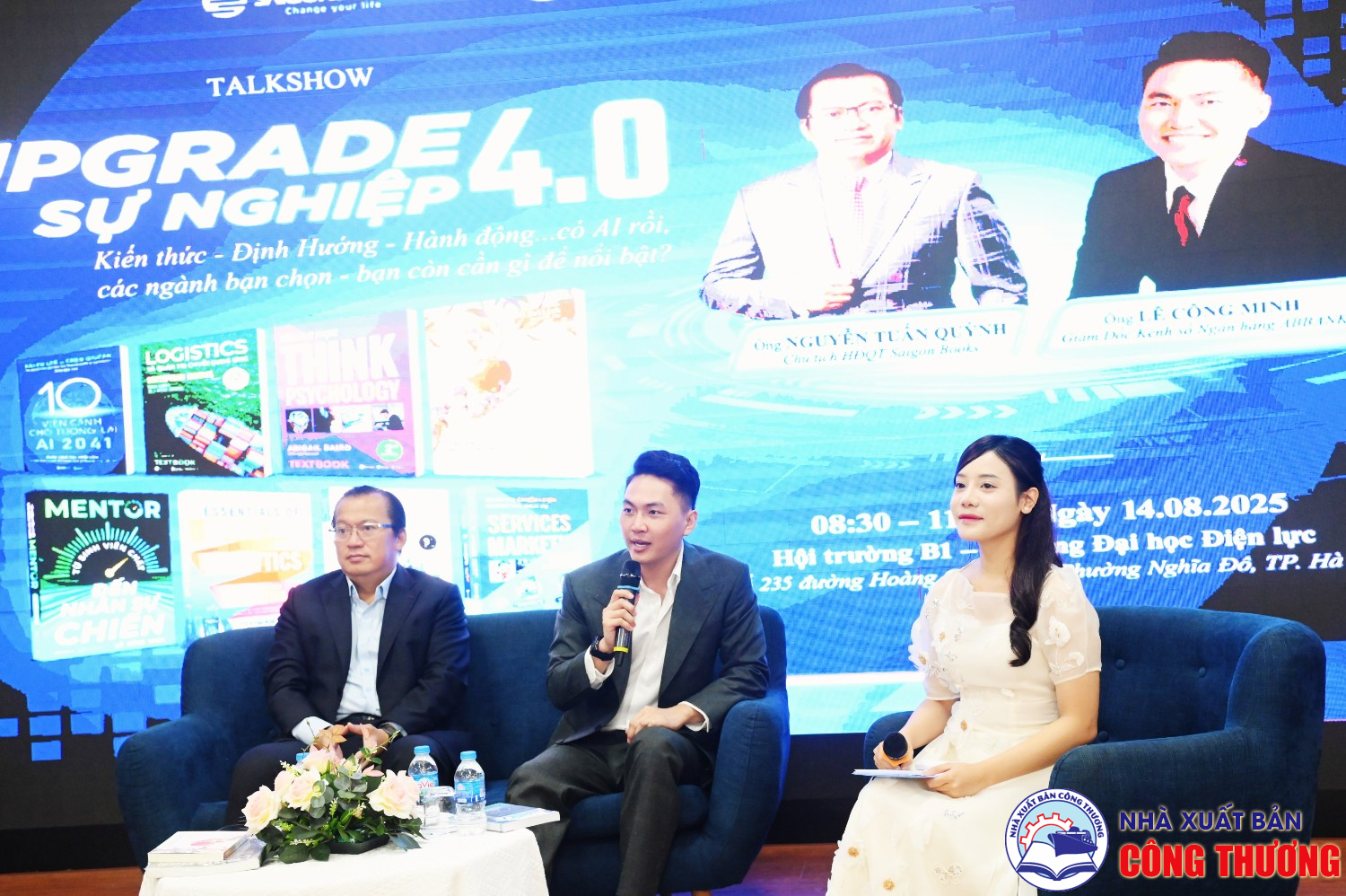 Talkshow: Upgrade Sự nghiệp 4.0 ngày 14/08/2025, phối hợp cùng Trường ĐH Điện lực và Sài Gòn Book