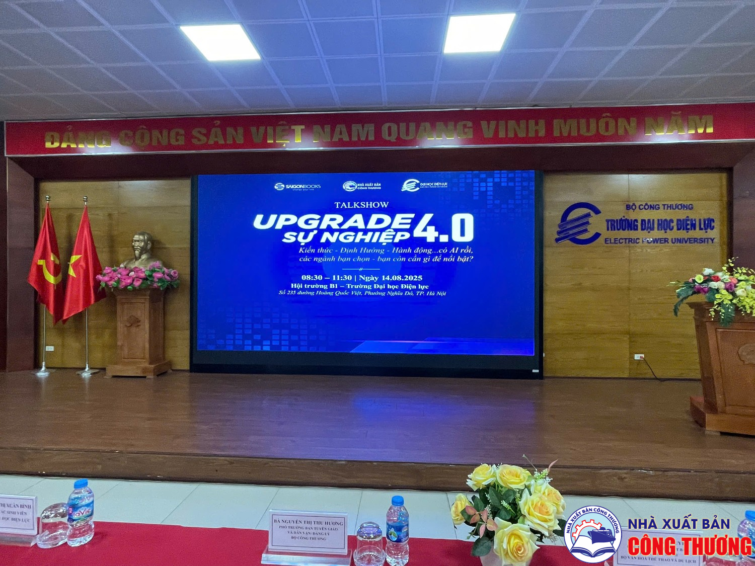 Talkshow: Upgrade Sự nghiệp 4.0 ngày 14/08/2025, phối hợp cùng Trường ĐH Điện lực và Sài Gòn Book