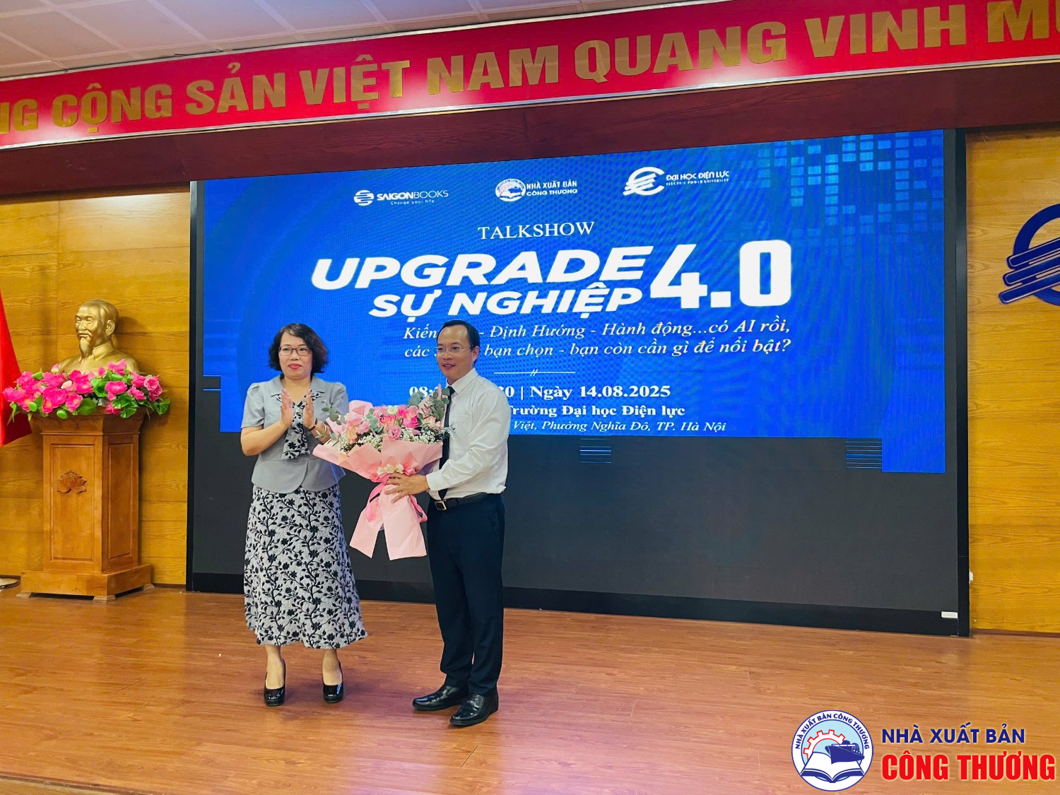 Talkshow: Upgrade Sự nghiệp 4.0 ngày 14/08/2025, phối hợp cùng Trường ĐH Điện lực và Sài Gòn Book