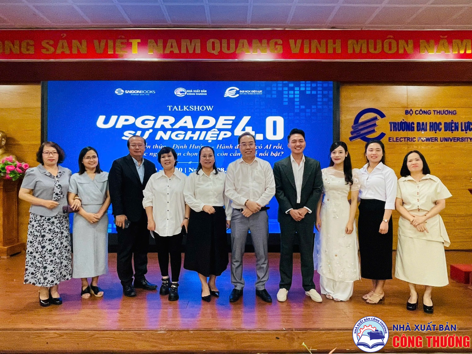 Talkshow: Upgrade Sự nghiệp 4.0 ngày 14/08/2025, phối hợp cùng Trường ĐH Điện lực và Sài Gòn Book