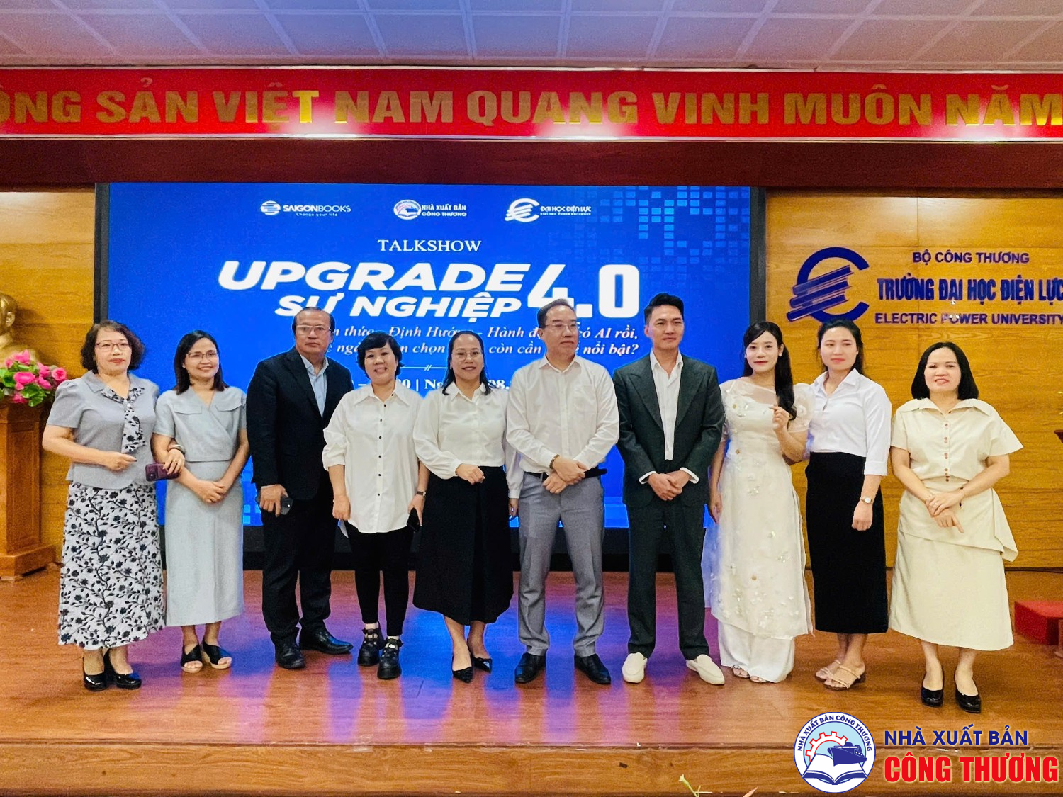 Talkshow: Upgrade Sự nghiệp 4.0 ngày 14/08/2025, phối hợp cùng Trường ĐH Điện lực và Sài Gòn Book
