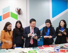 Nhà Xuất bản Công Thương tham gia lễ ra mắt câu lạc bộ sách và tri thức EPU tại trường Đại học Điện lực